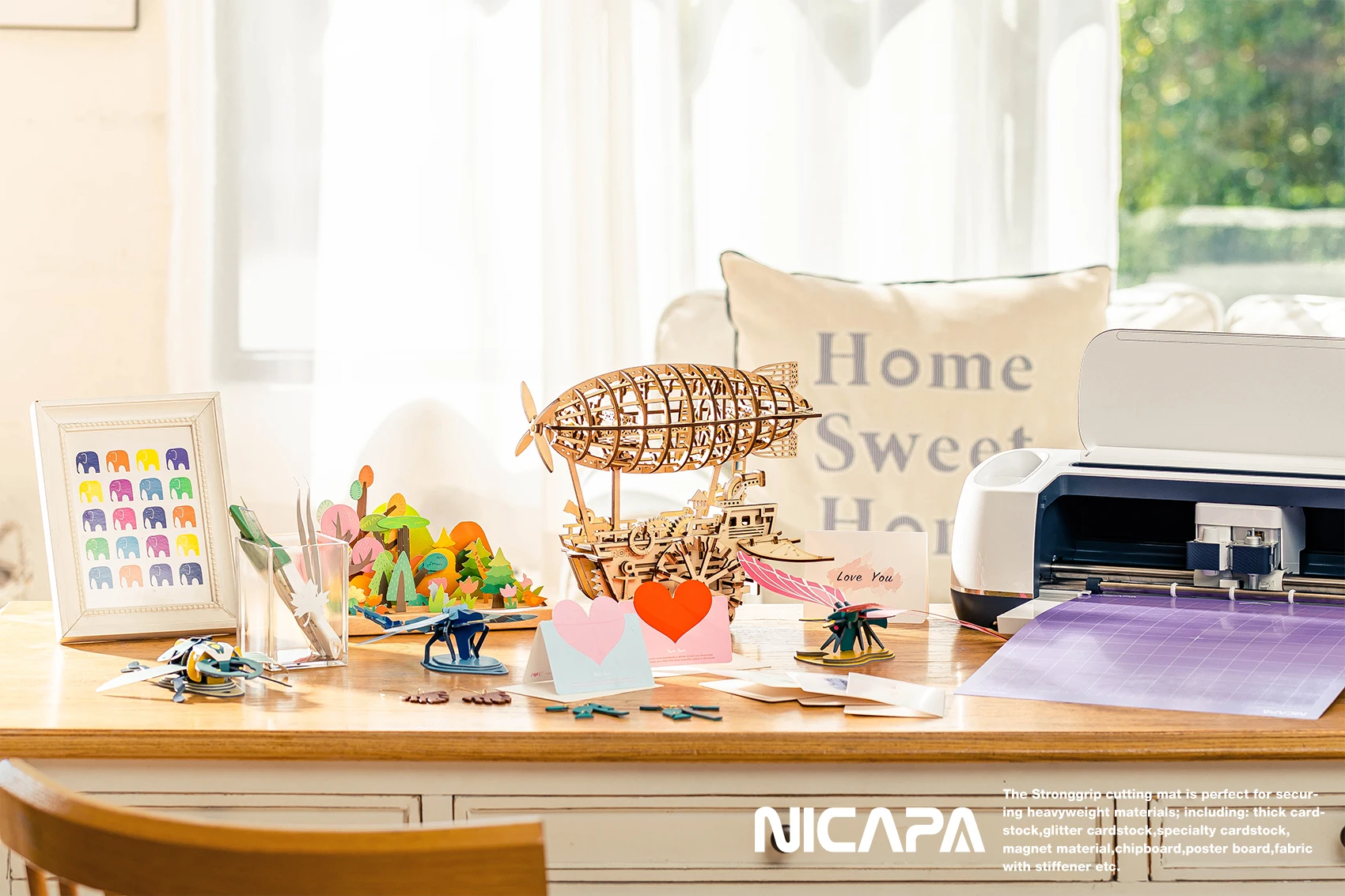 
Nicapa 12x12 inch3 Mats Strong Grip Cutting Mat for Cricut Explore Air 2/Maker 