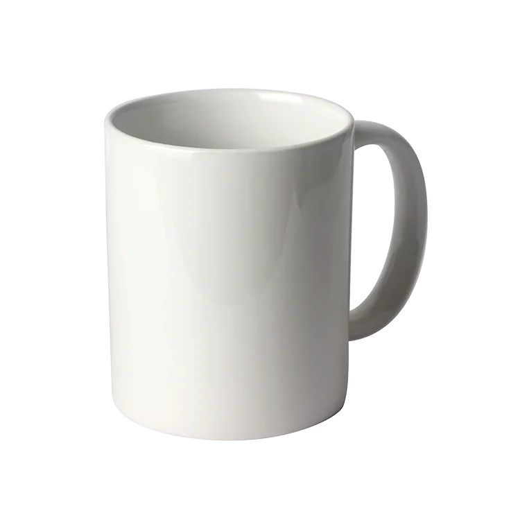 

11oz cup manufacturer custom logo luxury white porcelain sublimation coffee ceramic mug, Customized color