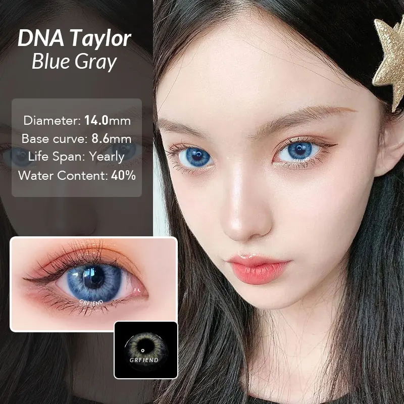 

Dna Taylor Me29 14Mm Blue Gray Color Eyes Soft Natural Lentes De Contacto Yearly Lenses Wholesale De Contact