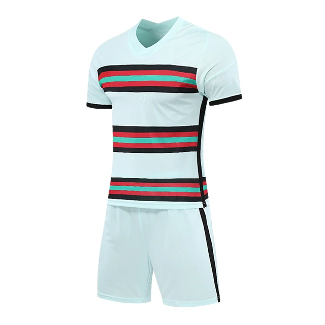 

High Quality Latest Design European Portugal National Team Custom Men Football Jersey Red White Stipe Cheap Soccer Uniform Shirt, Custom color
