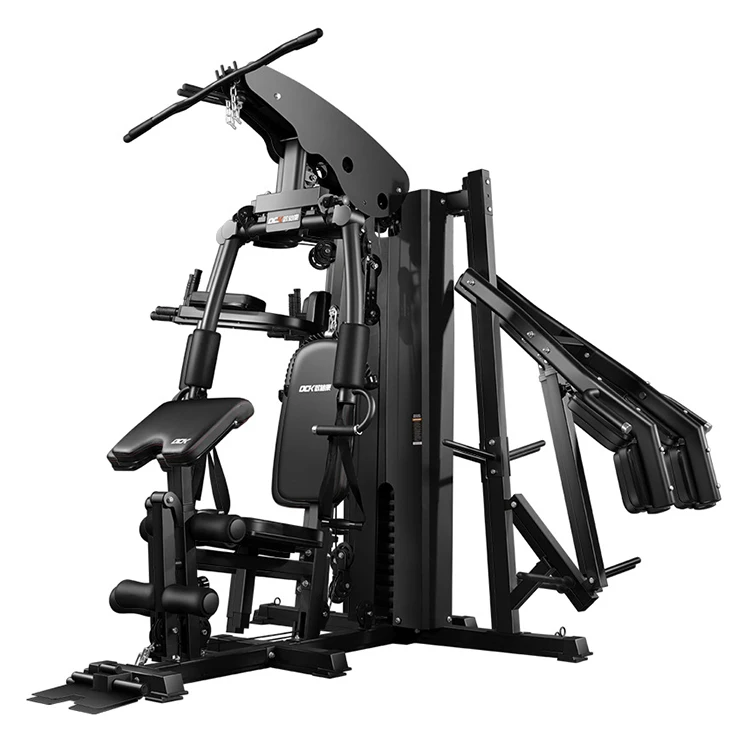 

2022 New arrival multi gym machine equipment adjustable gym equipment multi functional trainer, Black