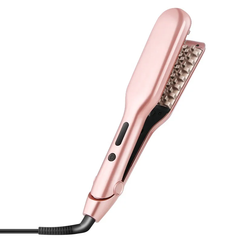 

Fluffy Corn Curling Iron Flat Iron Curling Tongs LCD Display Wave Curling Iron Electric Hair Brushes Styling Tool, Green