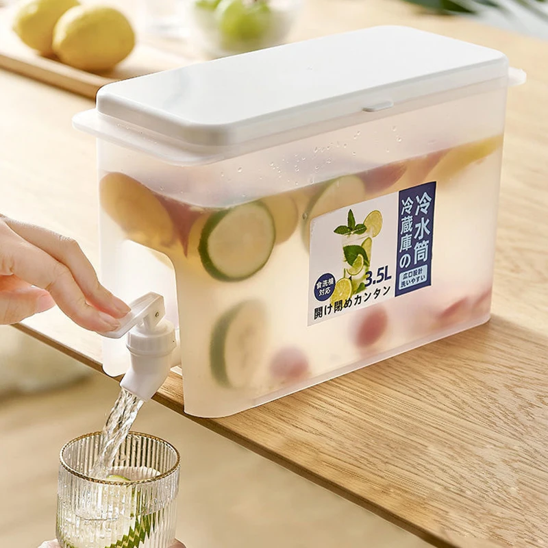 

Refrigerator cold kettle cold water bottle fruit juice jug water jug dispenser with faucet cold kettle summer