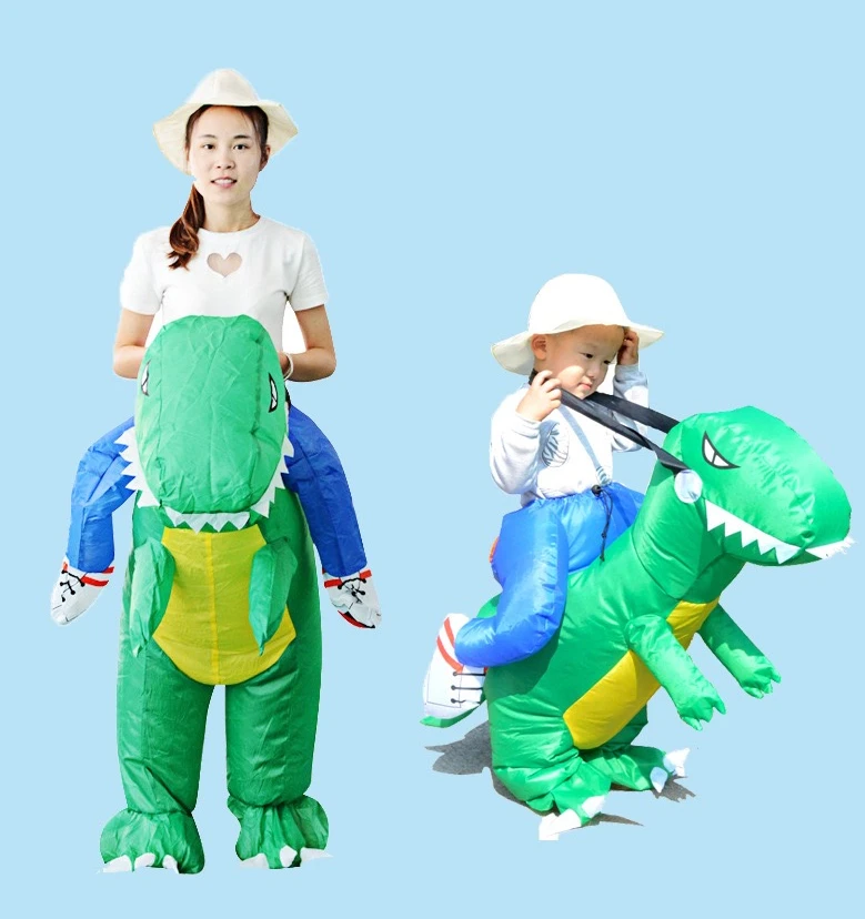 

Animal Polyester Adults ride on dinosaur inflatable costume blow up suit halloween animal cosplay game jumpsuit costumes for men