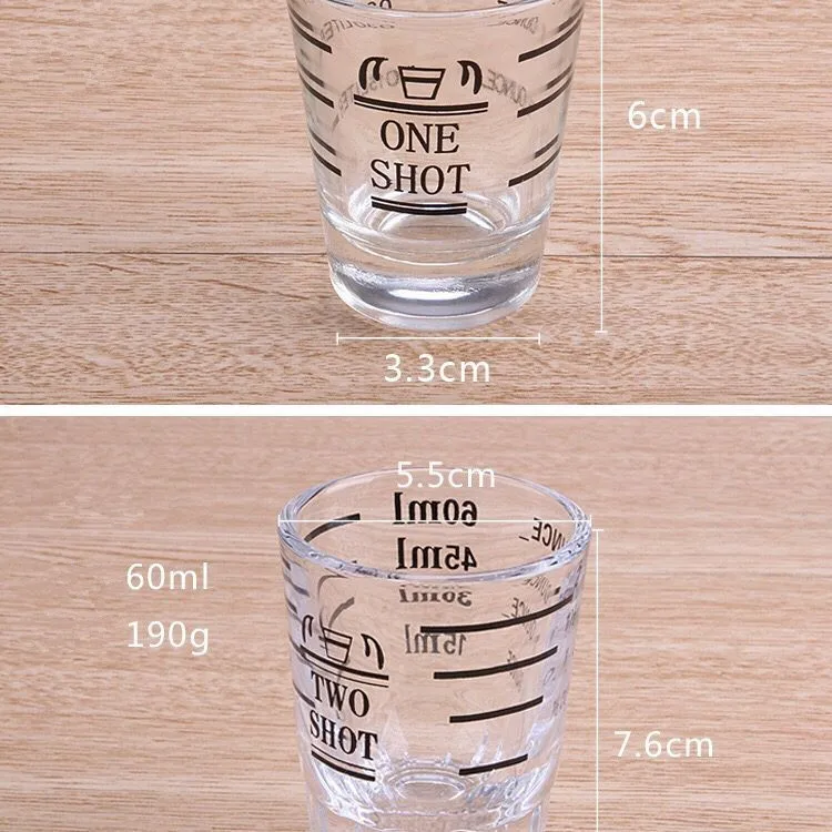 Small Glass Measuring Cup Oz / Ml / Teaspoon / Tablespoon Kitchen Tool
