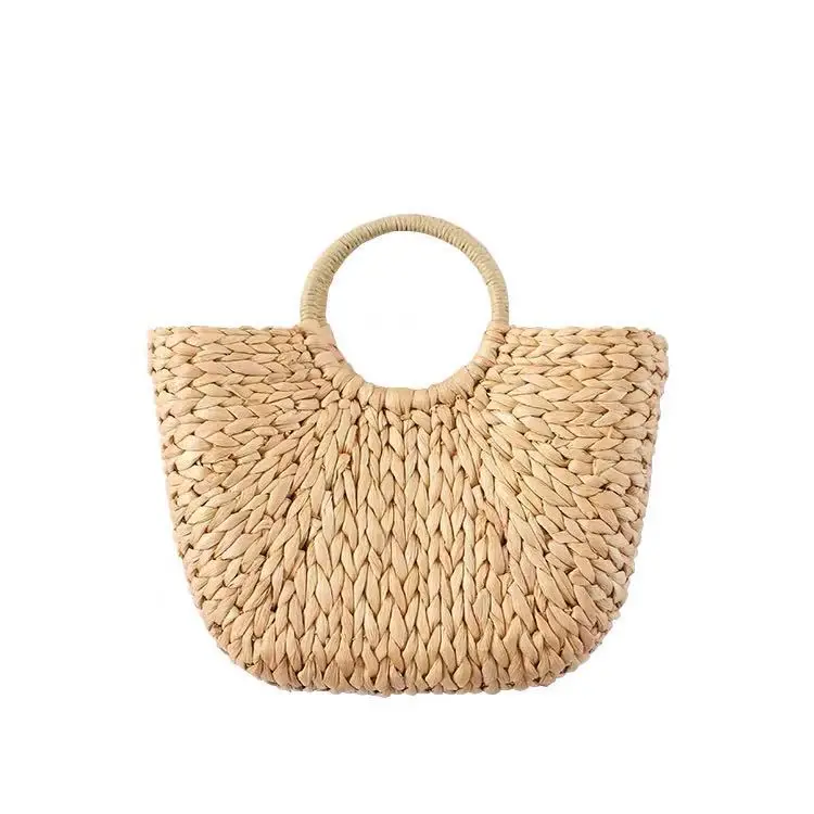 

Women Summer Straw Bag Fashion Woven Tote Beach Handbag Purse For Ladies Wholesale, Natural