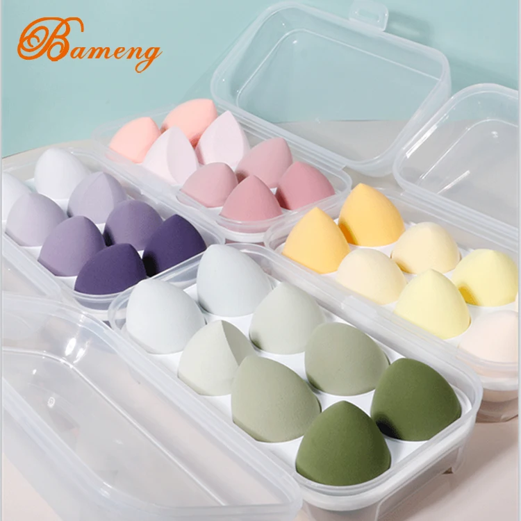 

3 Pack Premium Makeup Sponge Egg, Latex-Free Makeup Puff Beauty Foundation Blend Sponge, Wet and Dry Multifunctional Useful Make, Colorful