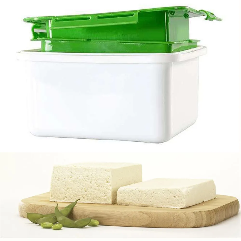 

Tofu Box Mould DIY Plastic Homemade Tofu Maker Press Mold Kit Soy Pressing Mould For Home Kitchen Cooking Tool, As the picture shows