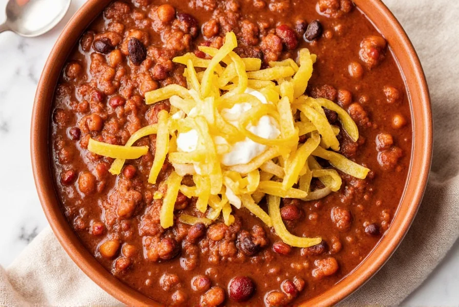 Pork and hominy chili bowl