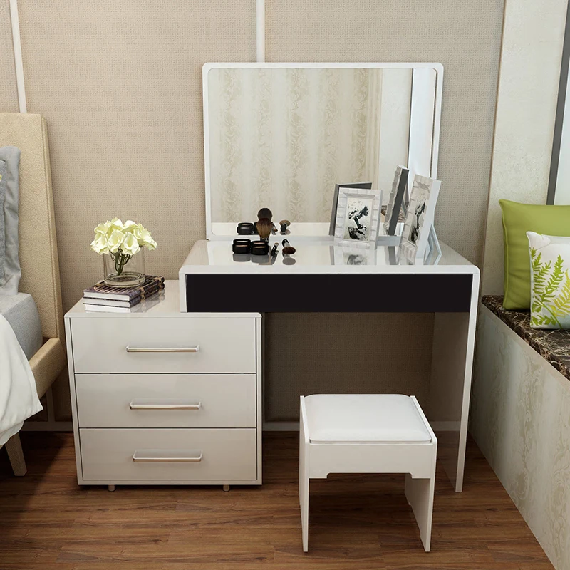 
Makeup Wooden Designs Girl Mirrored Dressing Table Price With Mirror And Stool 