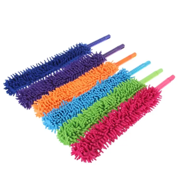 

Magic Telescopic Anti Static Soft Microfiber Cleaning Duster Brush Dust Cleaner Handle Natural Feather