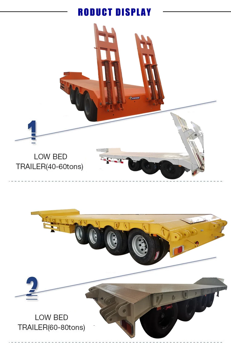 3 Axle Gooseneck Lowbed Low Bed Truck Trailer For Saudi Arabia Buy