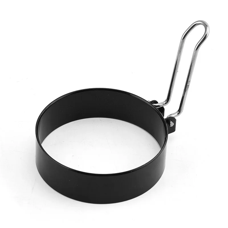 

2021 new stainless steel handle egg ring non-stick cooking tool, Black