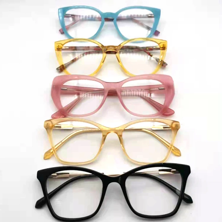 

2020 High quality Colorful Assort Random 100% Acetate Optical frame eyewear Glasses stock clearance frame ready to ship