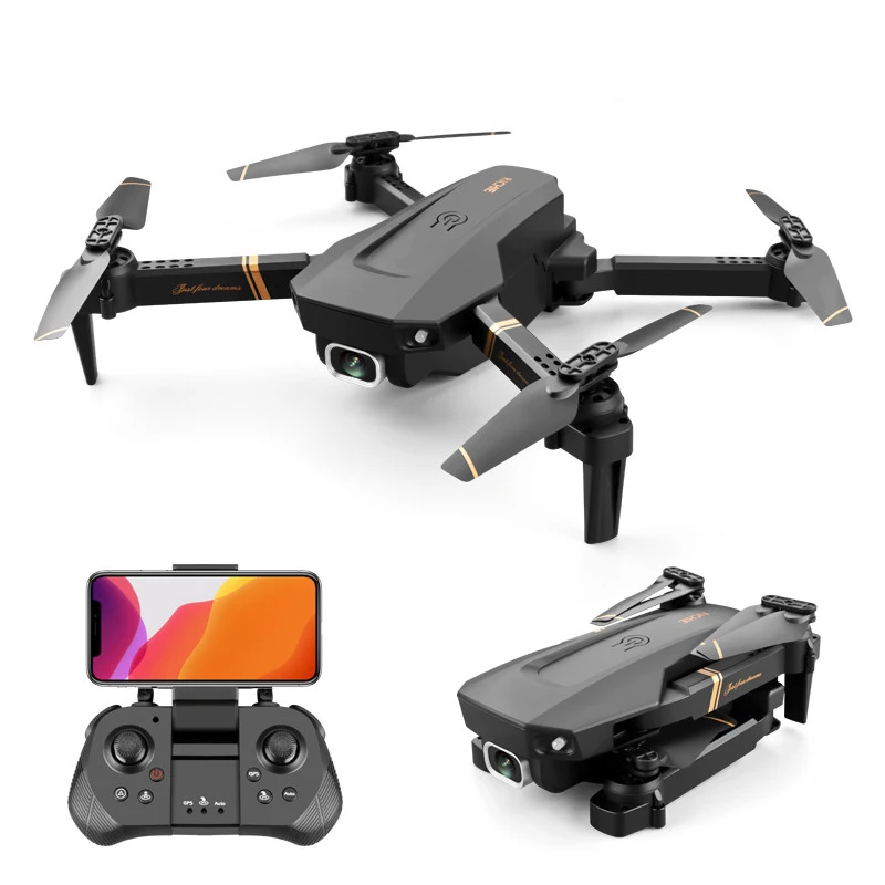 

Aliexpress Top Rated V4 WIFI FPV Dron WiFi live video FPV 4K Wide Angle Camera Mini drone Durable RC Drone 4DRC V4, Black