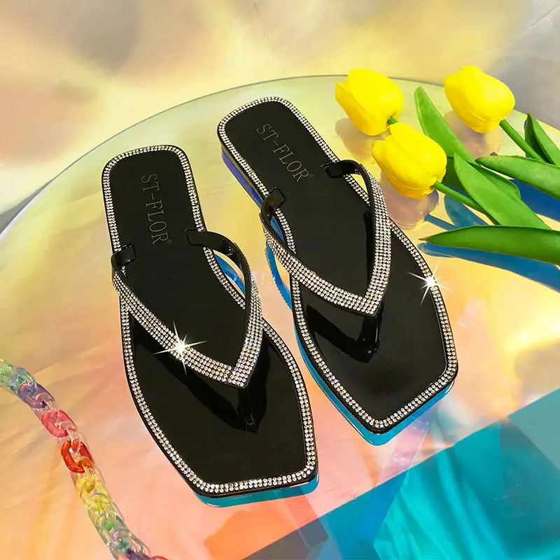 

Drop shipping nude summer jelly clear flip flop 2022, As shown