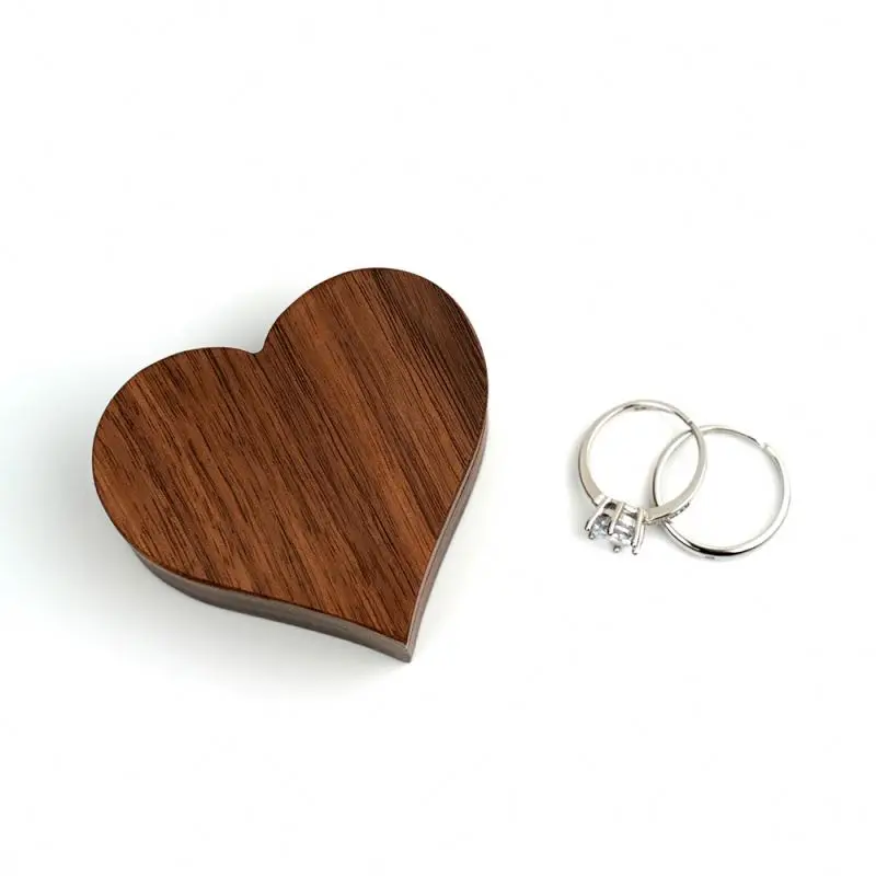 

Black Walnut Jewelry Desktop Storage Box Portable Jewelry Ring Bracelet Wooden Makeup Gift Box