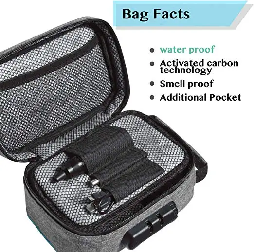 Smell Proof Bag  Portable Travel Carrying pouch bag Stash Box Container NEW 