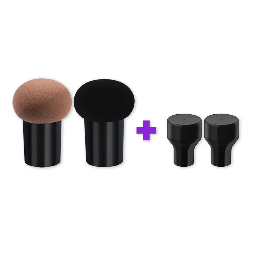 

Beaumaker Latex Free Elastic Makeup Kit 2 Pieces Mushroom Sponge Makeup Puff Set for Girls Foundation Make Up, 7colors