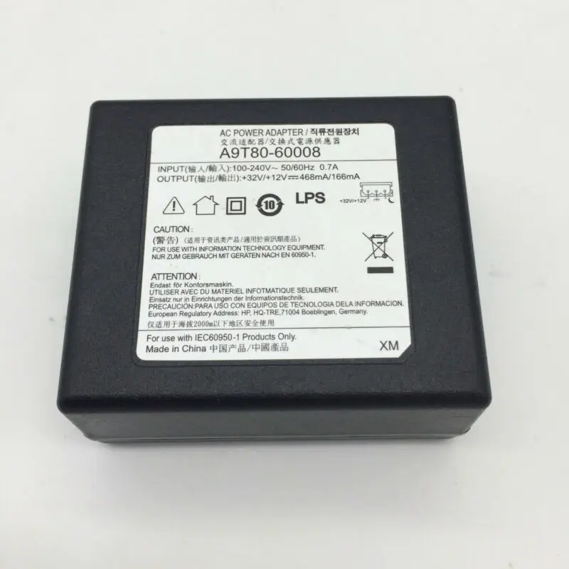 

PRINTER Genuine A9T80-60008 468mA/166mA ADAPTER 32V/+12V AC For HP CHARGER