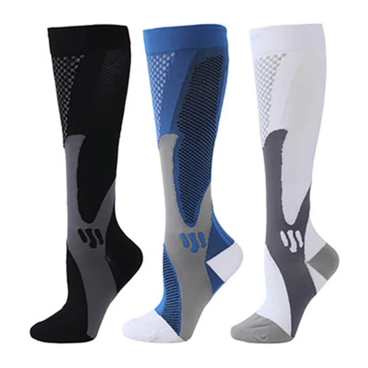 

Amazon hot sale football medical compression socks nurse knee high running cycling sport socks, As pictures