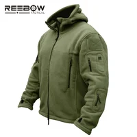 

Men Outdoor Hiking Camping Airsoft Army Military Outwears Winter Thermal Breathable Fleece Hooded Jacket