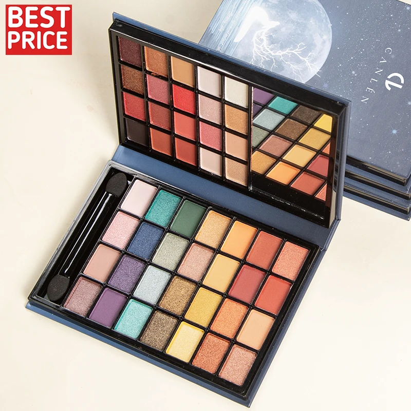 

2022 Hot Selling Custom Your Own Brand Makeup Eyeshadow Palette With 48 Colorful Pans