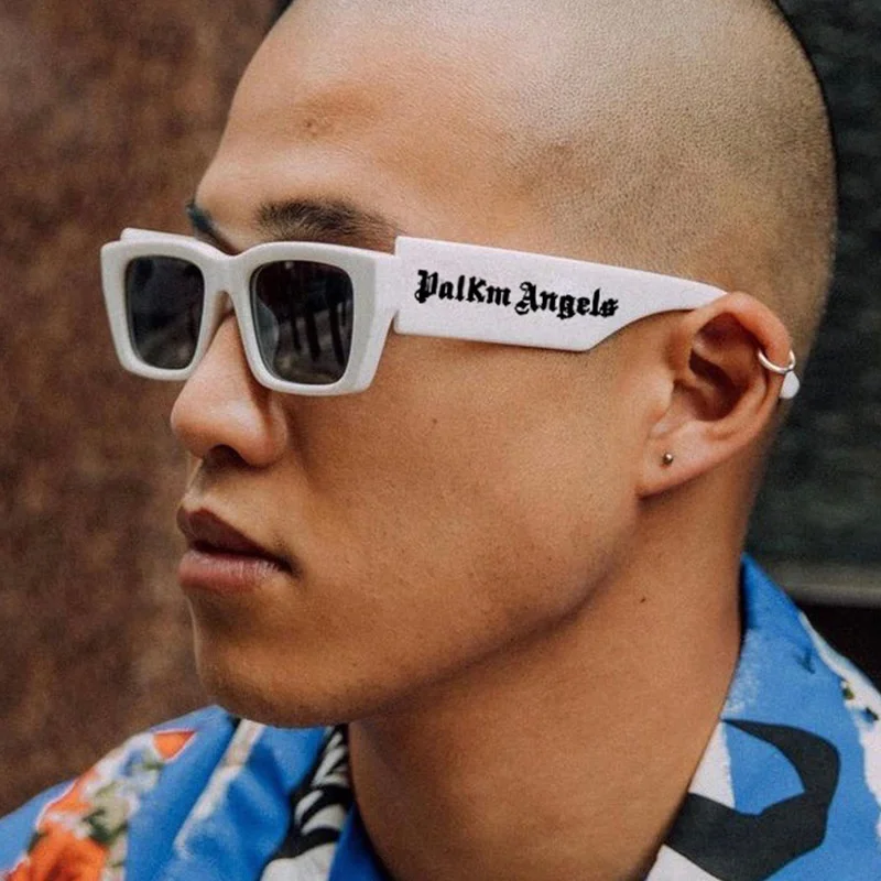 

Jiuling eyewear cheap price punk hip hop shades personalized colorful pc frame sunglasses small rectangle letter legs sunglasses, Mix color or custom colors