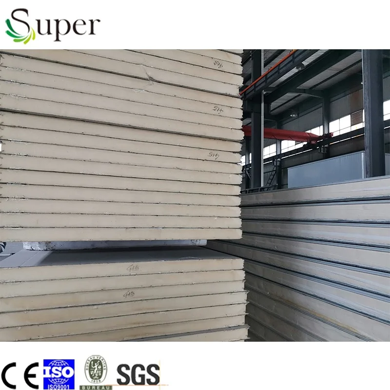 
Metal board material polystyrene/PU sandwich panel for walling 