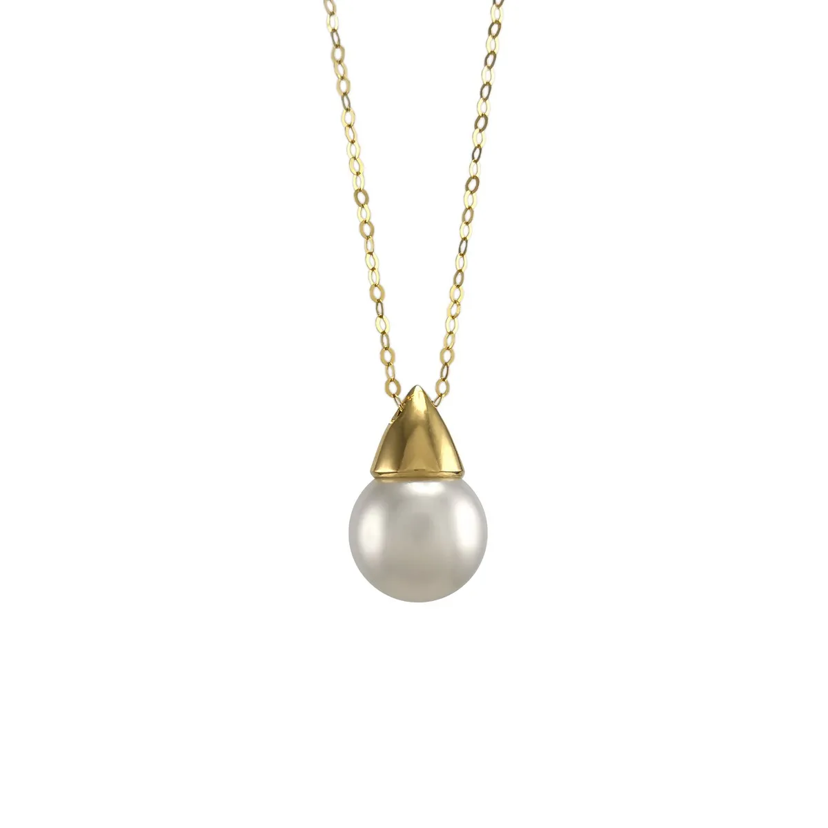 

Freshwater natural freshwater pearl pendant real solid gold for women real 18K AU750 gold freshwatre pearl pendant