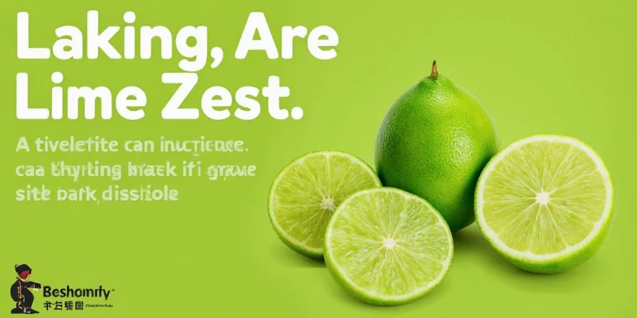 lime zest the tiny green spark that ignites flavor explosions