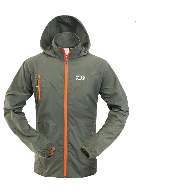 

Breathable Casual Fishing Hoodie Jackets Camping Sport Clothing Jacket and Pants Set Fishing Men Outdoor Daiwa Waterproof Sets, Black
