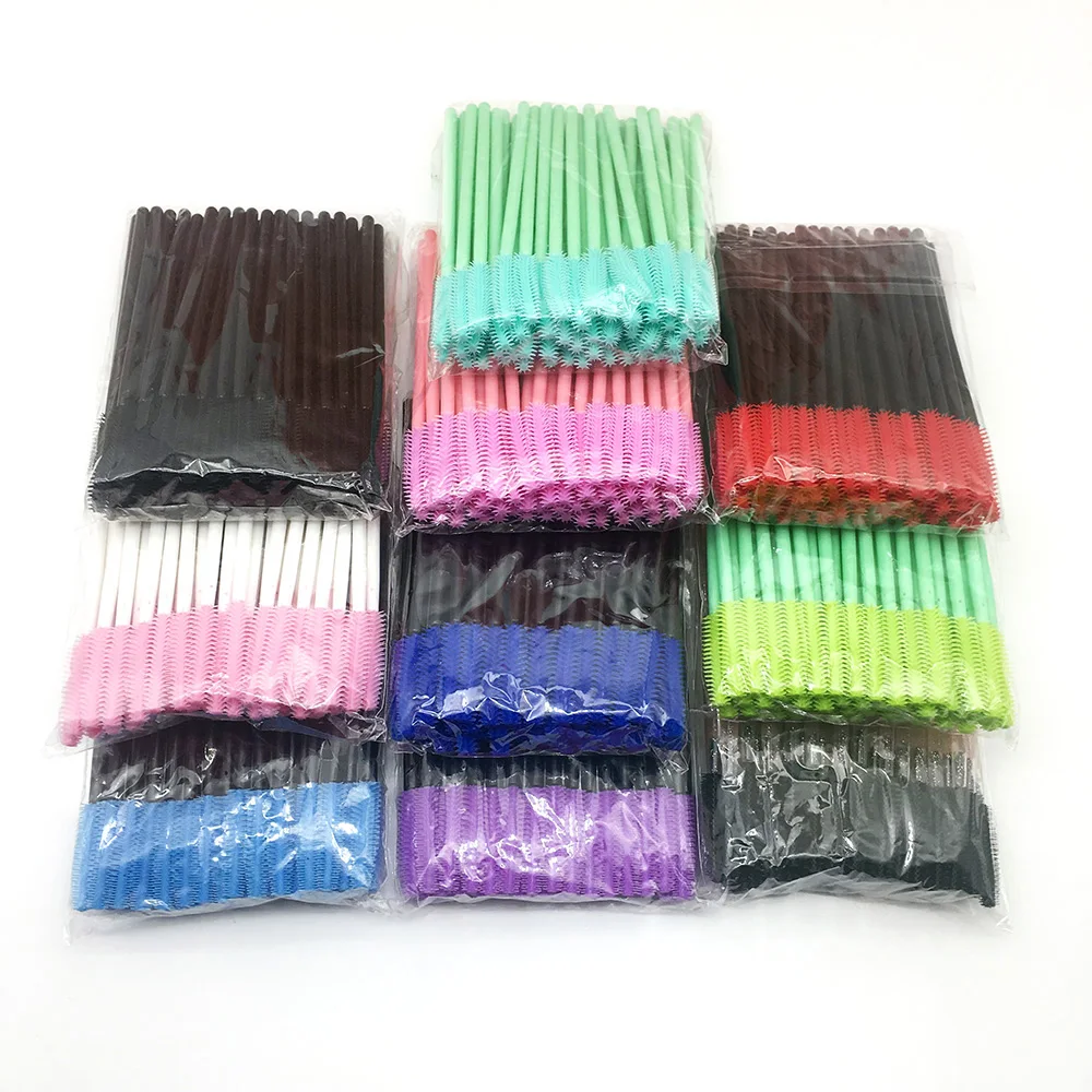 

factory price silica gel make up brush disposable eyelash brush