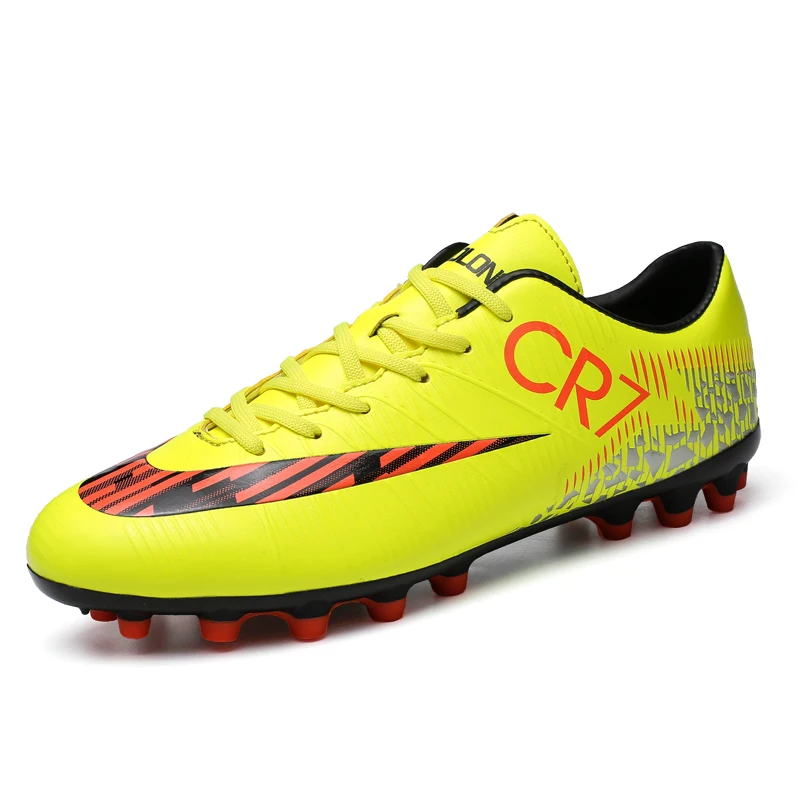 

Factory Custom Wholesale Sale Men Soccer Shoes Child Outdoor Training Adult FG Football Boots CR7 Soccer Cleats