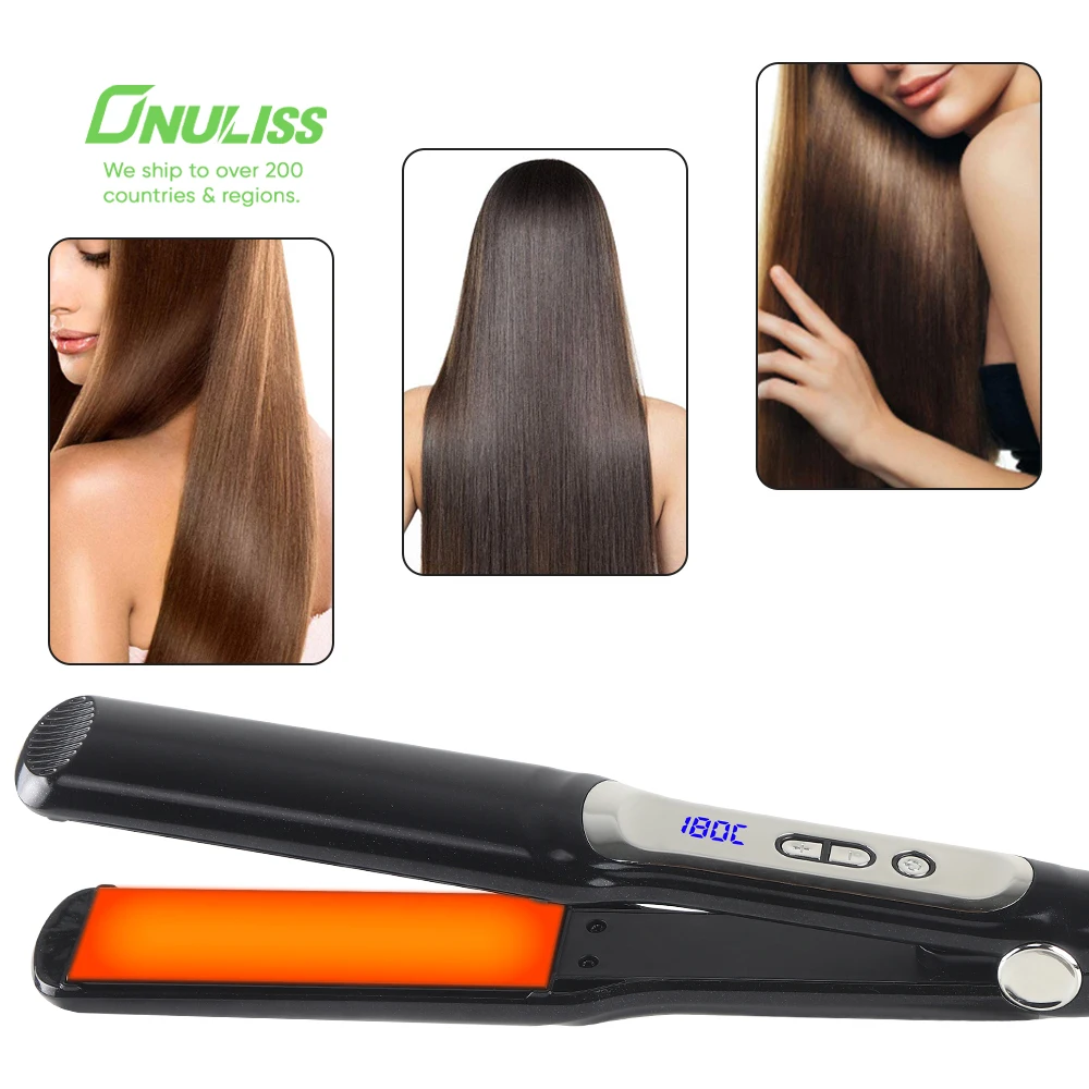 

Private Label Ionic Electric Ceramic Professional Flat Iron Hair Straightener