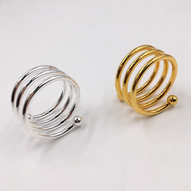 

Gold napkin ring, Gold, silver, rose gold, matt gold
