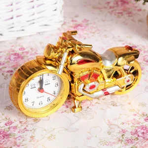 Image of Factory stock cheap wholesale crafts ornaments New design gifts household retro style articles motorcycle shape alarm clock