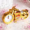 Factory stock cheap wholesale crafts ornaments New design gifts household retro style articles motorcycle shape alarm clock