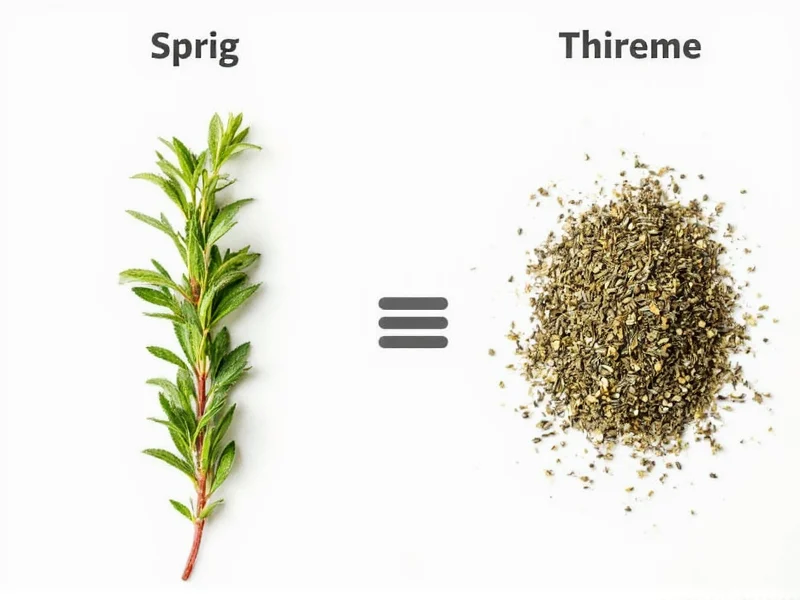 1 Sprig Fresh Thyme Equals 1/4 Teaspoon Dried: Conversion Guide
