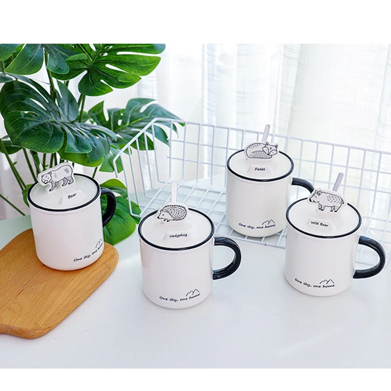 

Wholesale 350ml Minimalist Design Ceramic Coffee Mug, As picture
