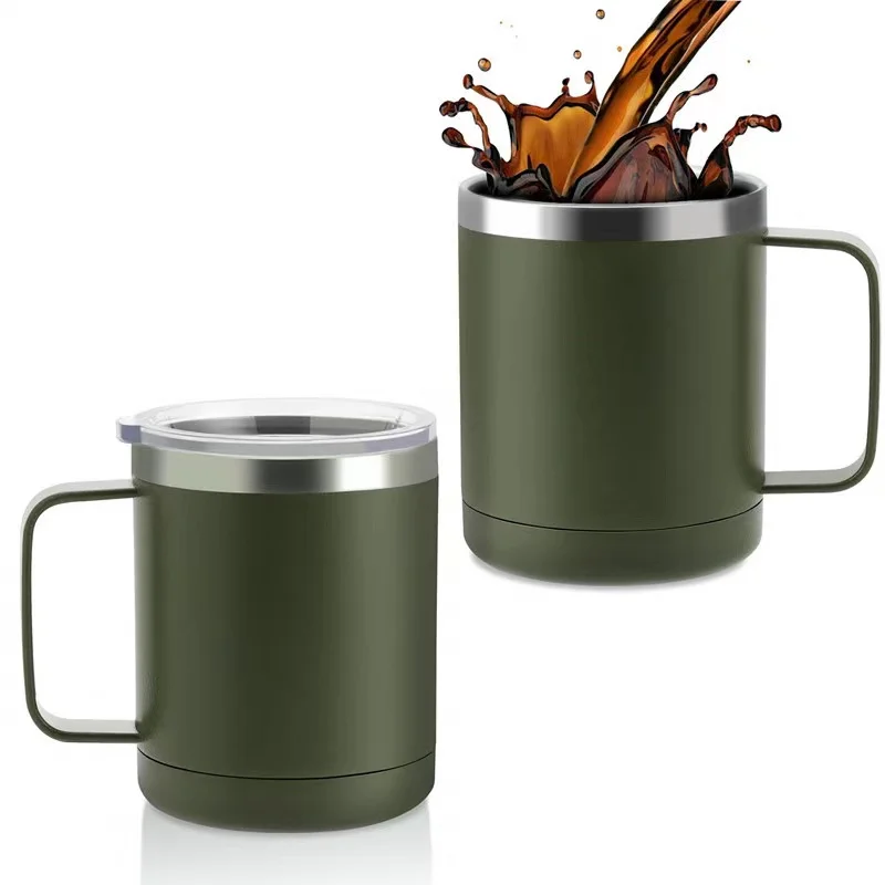 

Mikenda stainless steel camping mug customize logo stainless steel travel coffee cups mugs, Can be customized