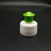 Professional design ribbed white with green head PP plastic cap for soap dispenser pump top replacement pump