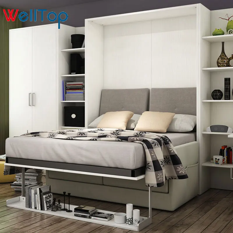 
Bed rooms Modern wall mounted smart furniture bed murphy bed images for space saving VT 14.024  (62427876629)