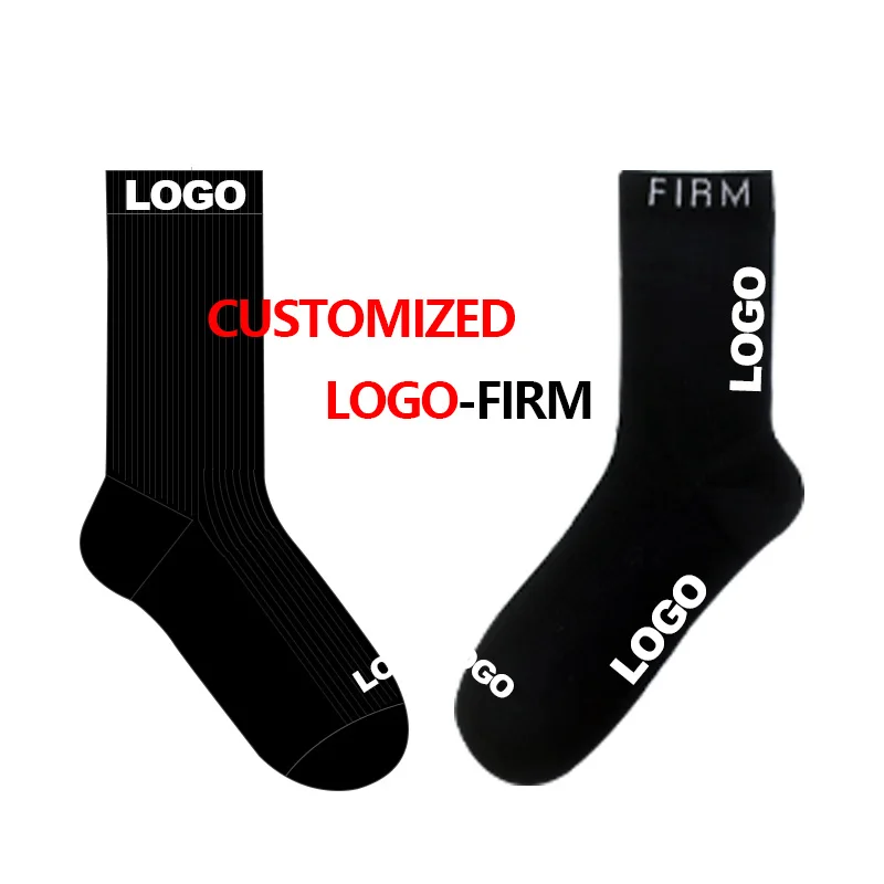 

Wholesale Unisex Knitted Cotton Socks Design Logo Customize Socks, Custom color