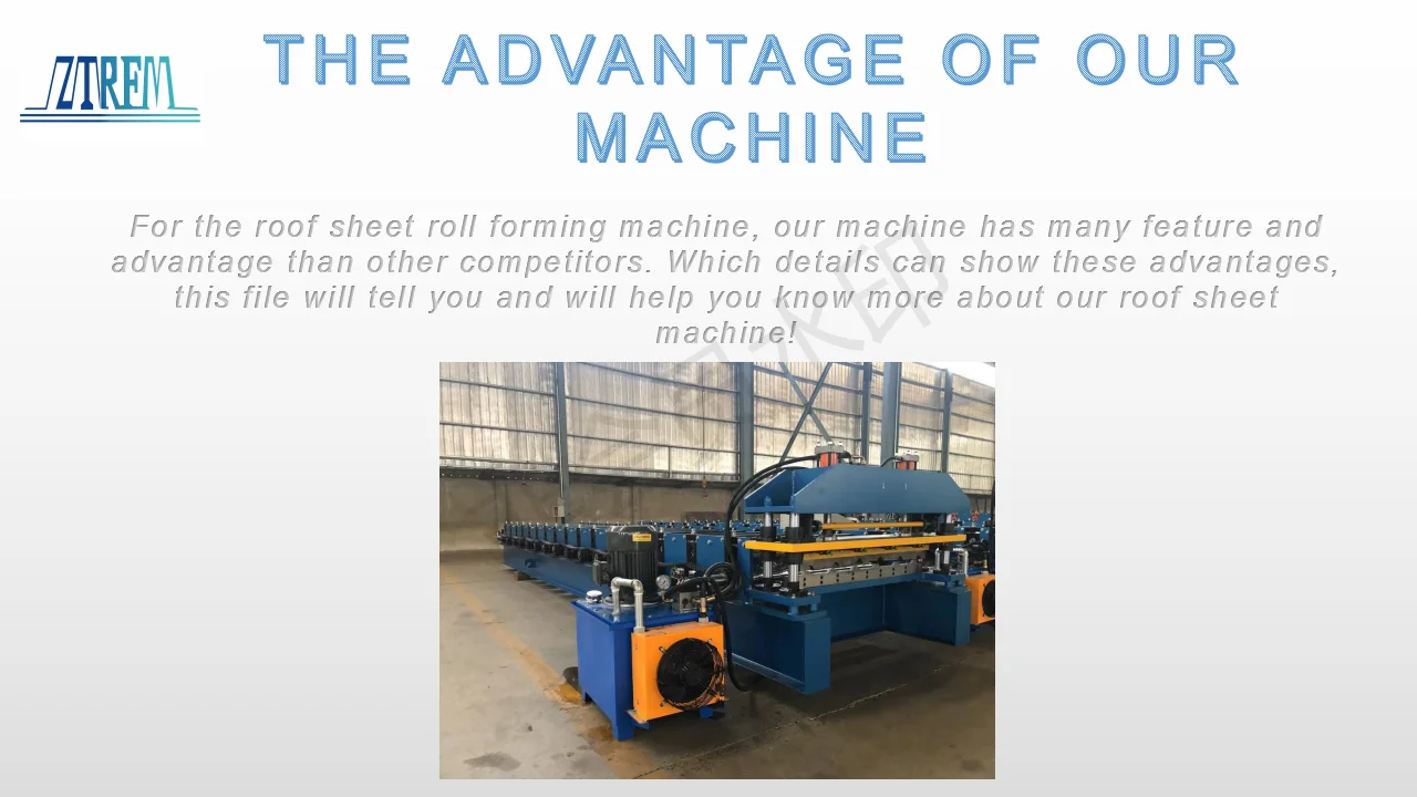 Galvanize sheeting moulding machinery roof panel roll forming machine