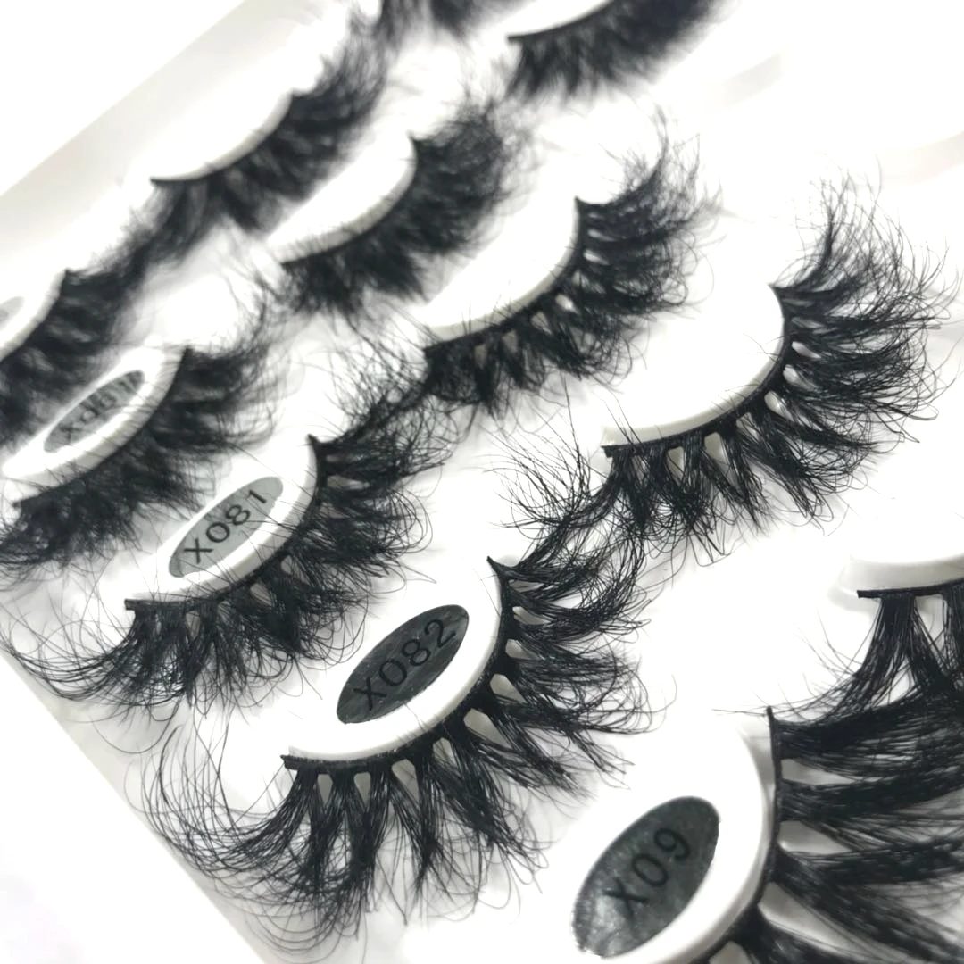 

48hours Fast Delivery Wholesale 25mm Mink Eyelash 3D Mink Lashes Full Strip 25 mm Mink Lashes, Natural black