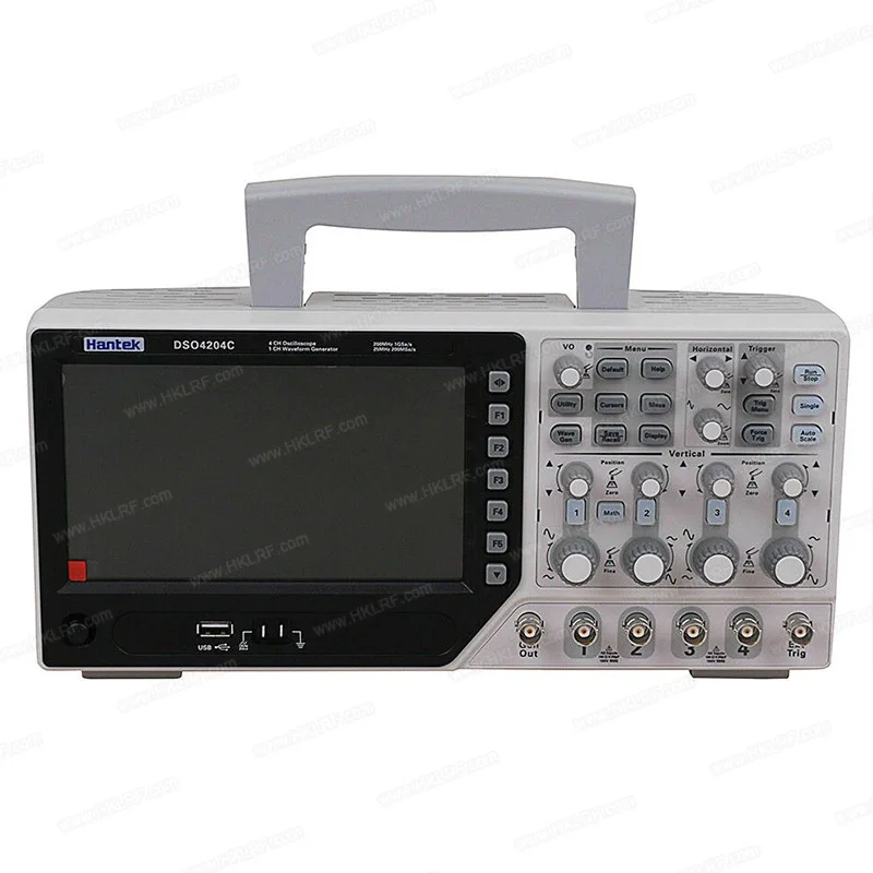 
Hantek DSO4204C Digital Oscilloscope 200MHz bandwidth 4 Channels PC USB LCD Portable Osciloscopio Portatil Electrical Tools  (62234532080)