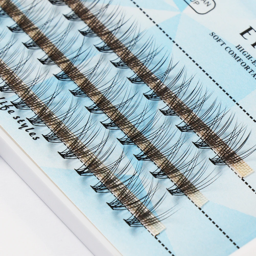 

100% handmade easy fanning volume eyelash extensions C/D curl OEM 8-15M fan lash extension with custom logo