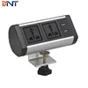desk edge socket with clamping revolt multimedia-socket / triangle tabletop socket