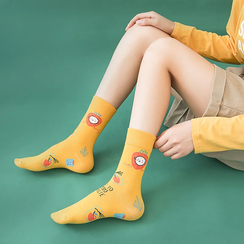 

Wholesale cute mens womens happy comb cotton character crazy fashion womens cartoon socks, Custom color